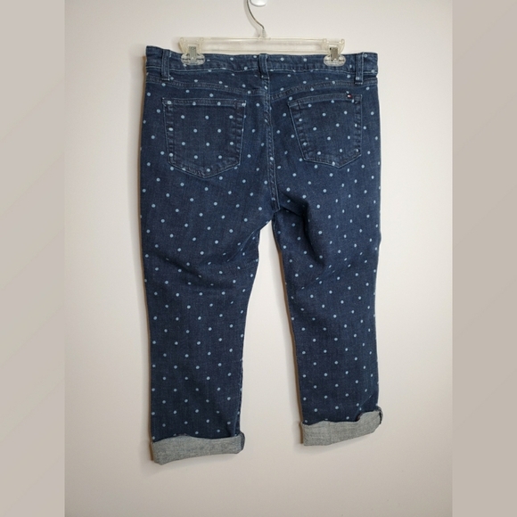 Tommy Hilfiger Dark Denim Crop Polka Dot Pants - Picture 3 of 7